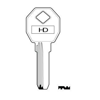XHV152 - CV9 CVL DIMPLE KEY BLANK