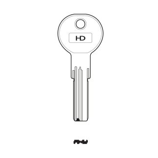 XHV162 - I20 ISEO DIMPLE KEY BLANK