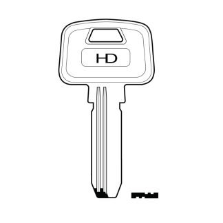 XHV169 - MD13R MCM DIMPLE KEY BLANK