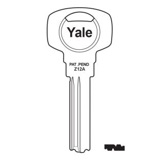 XHV181 - YALE PATENTED 1*SUPERIOR KB1A Scalloped Tip 10 Pin Z12A10PIN