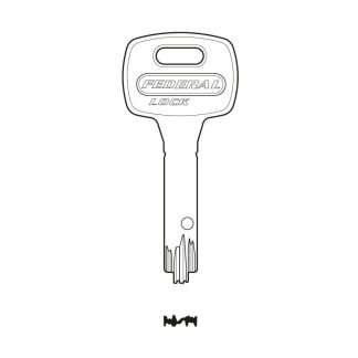XHV187 - FEDERAL UCF KEY BLANK