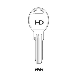 XHV191 - KLE10R KALE DIMPLE KEY BLANK