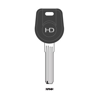 XHV196 - 15434 HOOPLY DIMPLE BLANK TO SUIT CYLINDERS, PADLOCKS AND SECURITY LOCKS
