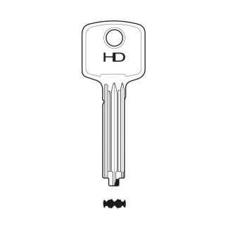 XHV198 - HD X BRISANT ULTION KEY BLANK BRISANT ULTION DIMPLE BLANK