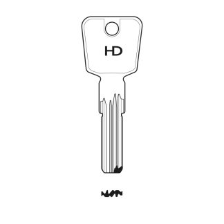 XHV203 - TITAN TN32 DIMPLE KEY BLANK