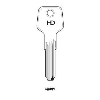 XHV214 - TITAN TIT-29 DIMPLE KEY BLANK USE FOR TITAN I6