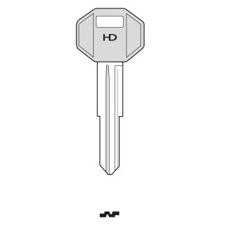 XPT008 - MIT6RP KL MT6SP CAR KEY BLANK