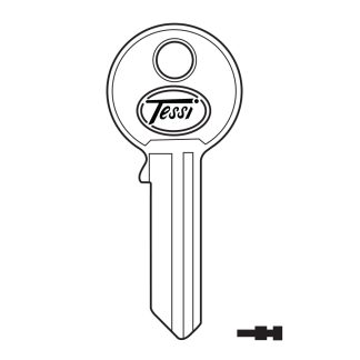 GC162 - TESSI BLANK TO SUIT 6430 NARROW SHUTTER LOCK