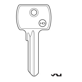 GC175 - 2501 GENUINE SECURIT 6 PIN CYLINDER KEY BLANK