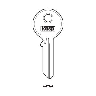 GC190 - KASP KEY BLANK 120 SERIES 40MM TO SUIT KASP BRASS PADLOCK