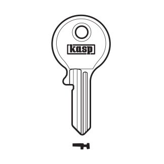 GC193 - KASP KEY BLANK 125 SERIES 15MM TO SUIT PREMIUM BRASS PADLOCK