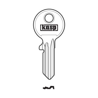 GC196 - KASP KEY BLANK 125 SERIES 30/35MM TO SUIT PREMIUM BRASS PADLOCK