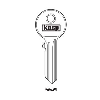 GC198 - KASP KEY BLANK 125 50/60MM TO SUIT PREMIUM BRASS PADLOCK