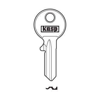 GC200 - KASP KEY BLANK 130 SERIES 40MM TO SUIT LAMINATED STEEL PAD