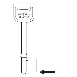 GL106 - ICL 6 LEVER MORTICE KEY BLANK BRASS