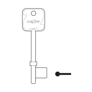 GL127 - MAXUS GENUINE 3 LEVER BLANK TO SUIT MX3DL & MX3SL LOCKS ALLOY