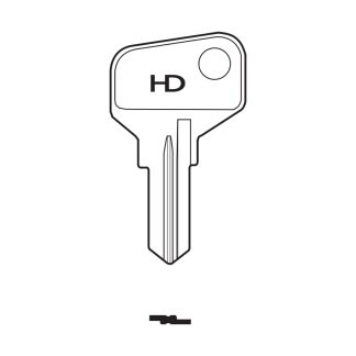 H0638 - KYA1 S-KEY1R ARFE KEYA ABSA L CYLINDER KEY BLANK