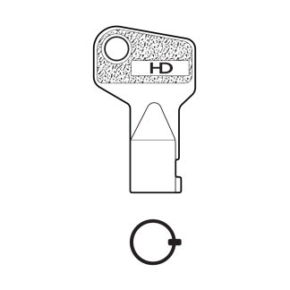 H0721 - AB-1T ABSA TUBULAR KEY BLANK