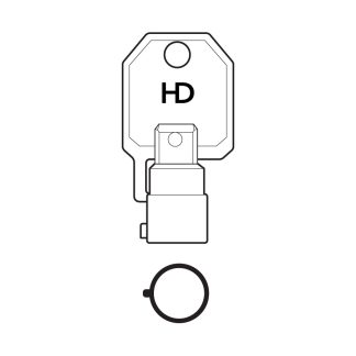 H0722 - AGA20T AGA TUBULAR KEY BLANK