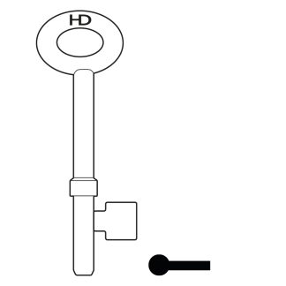 L092 - B455 YALE M330 3L MORTICE BLK