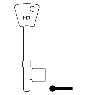 L093 - B495 YALE M500 5L MORTICE BLK