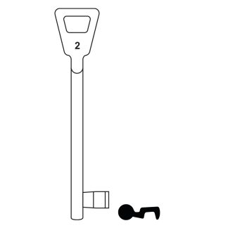 L484 - 46NF2L NEMEF 2G MORTICE BLANK CAST IRON