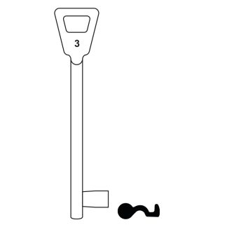L485 - 46NF3L NEMEF 2G MORTICE BLANK CAST IRON
