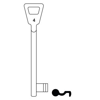 L486 - 46NF4L NEMEF 2G MORTICE BLANK CAST IRON