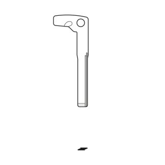 RB1032 - MERCEDES SMART KEY HU126T BLADE