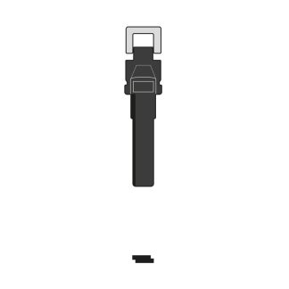 RB1051 - VW PASSAT PLASTIC EMERGENCY KEY HU-HAAC11 BLADE