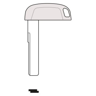 RB1060 - GTL AUDI SMART KEY BLADE VGB8 HU66 RMAU07-BLADE