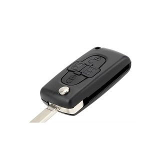 RMCIT021 - CITROEN 4 BUTTON FLIP REMOTE ASK 0523 ID46 CHIP 7941 433MHZ VA2