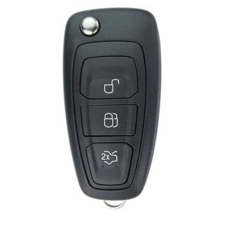 RMFOR018 - FORD 3 BUTTON FLIP REMOTE ASK 4D 63CHIP 80BIT 433MHZ HU101