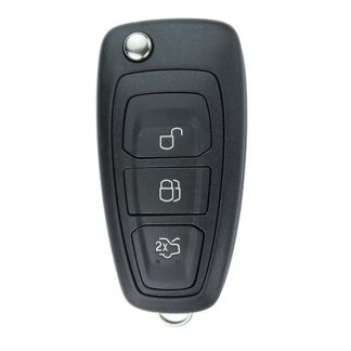 RMFOR019 - FORD 3 BUTTON FLIP REMOTE FSK 4D 63CHIP 80BIT 433MHZ HU101