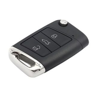 RMVAG005 - GENUINE OEM VOLKSWAGEN SEAT SKODA 3 BUTTON FLIP REMOTE ID48 MQB HU162T