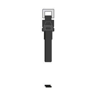 TP636 - VGB22 HU66 VW PASSAT DASH KEY BLADE