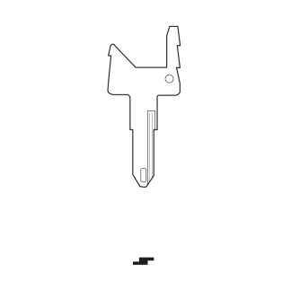 XC130 - SILCA NE72I RENUALT BLADE