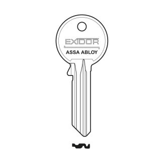 XGC088 - ASSA ABLOY U6P EXIDOR 5 PIN CYLINDER BLANK 15801281
