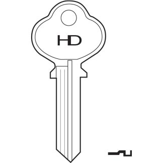 XH105 - SILCA LU2 LUCKY CYLINDER BLANK