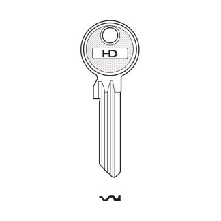 XH1213 - S-EV81X E-EV20 J-EV-12D EVVA PATONS CYLINDER KEY BLANK