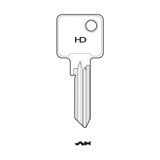 XH1218 - K-ABU63S J-ABU-83 S-AB83 CYL BLK ABUS