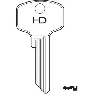 XH319 - SILCA DM72 ILCO DM22 DOM BLK