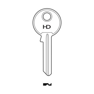 XH795 - SILCA AB9 ABUS CYLINDER BLANK