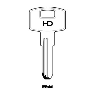 XHV013 - TE-T10D TE4R TESA CAVITY KEY BLANK