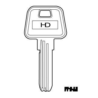XHV131 - AZ7R AZBE DIMPLE KEY BLANK