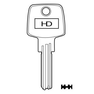 XHV137 - C21 CISA DIMPLE KEY BLANK