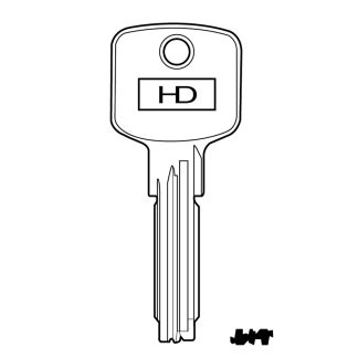 XHV140 - CI-32 CISA DIMPLE KEY BLANK