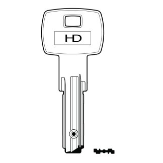 XHV153 - DM75LB DOM DIMPLE KEY BLANK