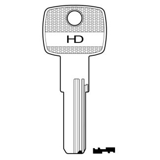 XHV154 - DM38L DOM DIMPLE KEY BLANK