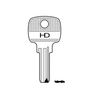 XHV156 - DM83L DOM DIMPLE KEY BLANK